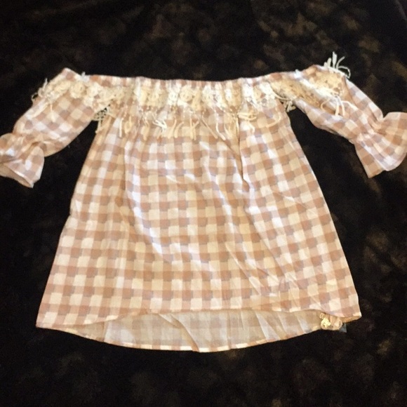 Tassells and Lace Tops - Off the shoulder Top